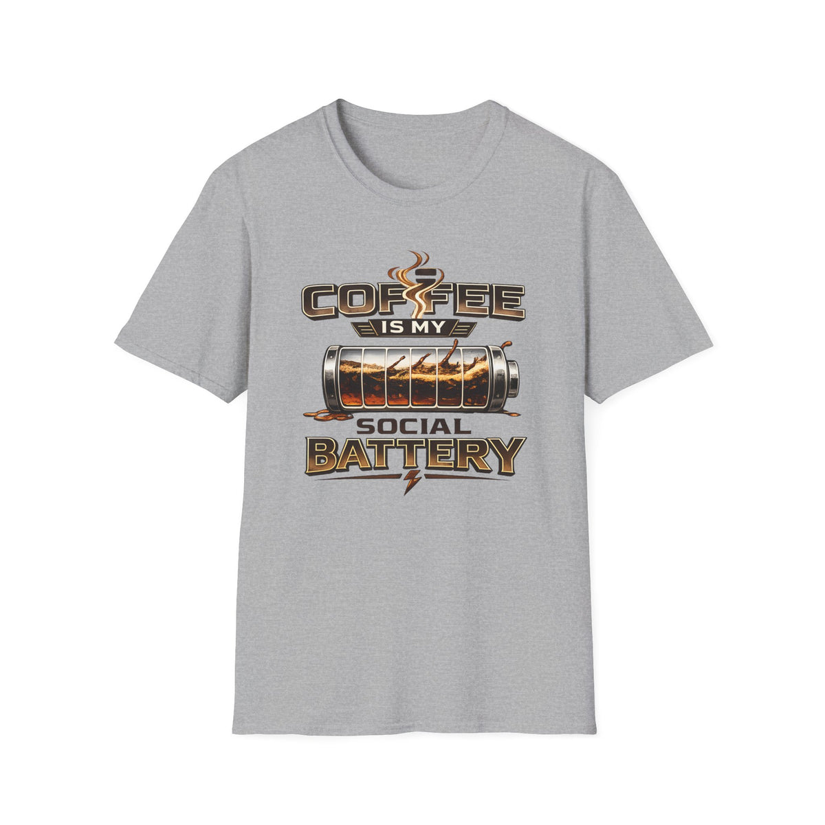 Coffee is My Social Battery T-Shirt