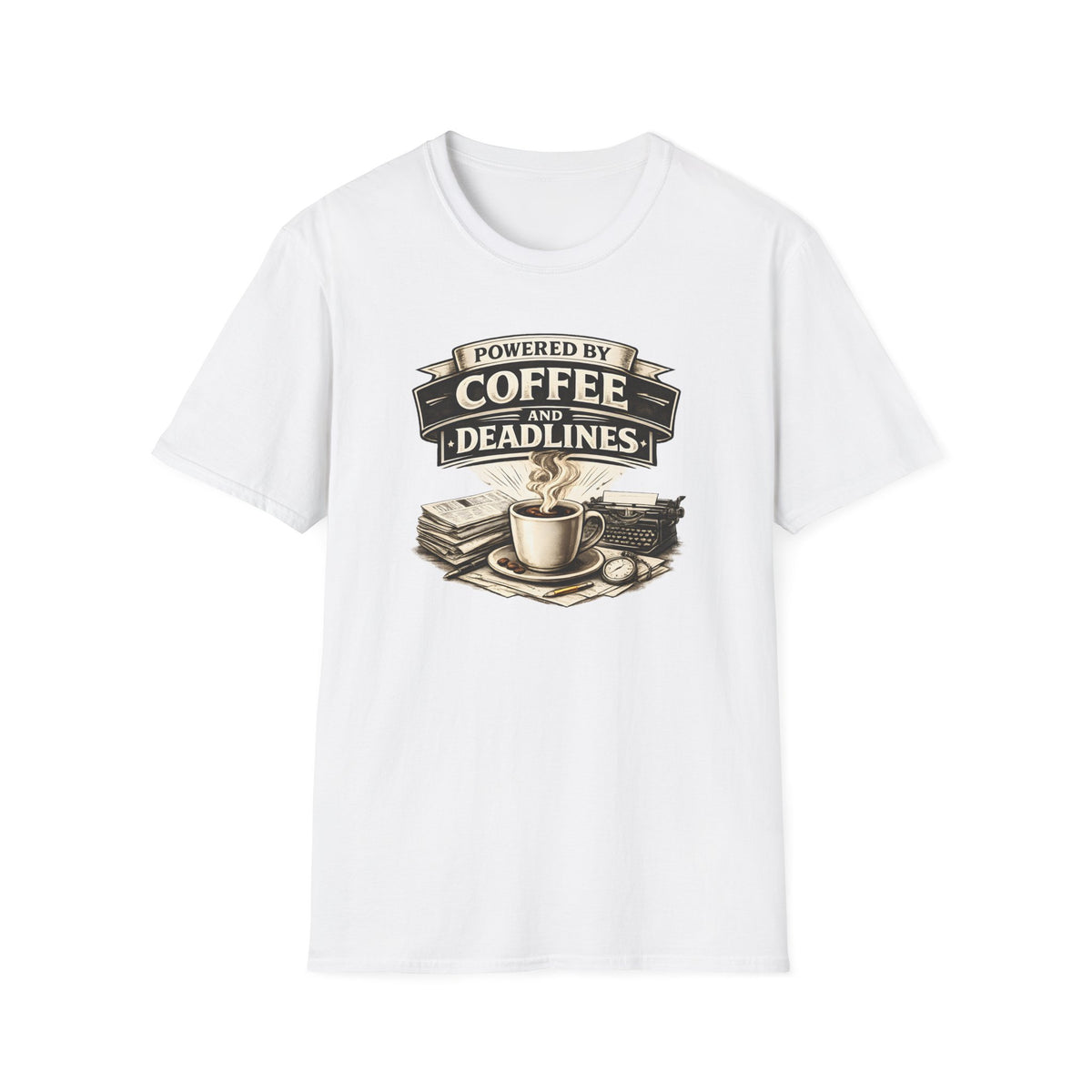 Powered by Coffee and Deadlines T-Shirt
