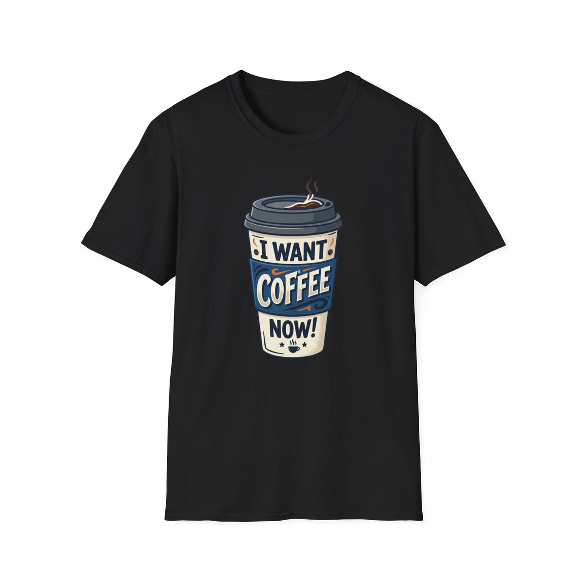 White Coffee Cup T-Shirt