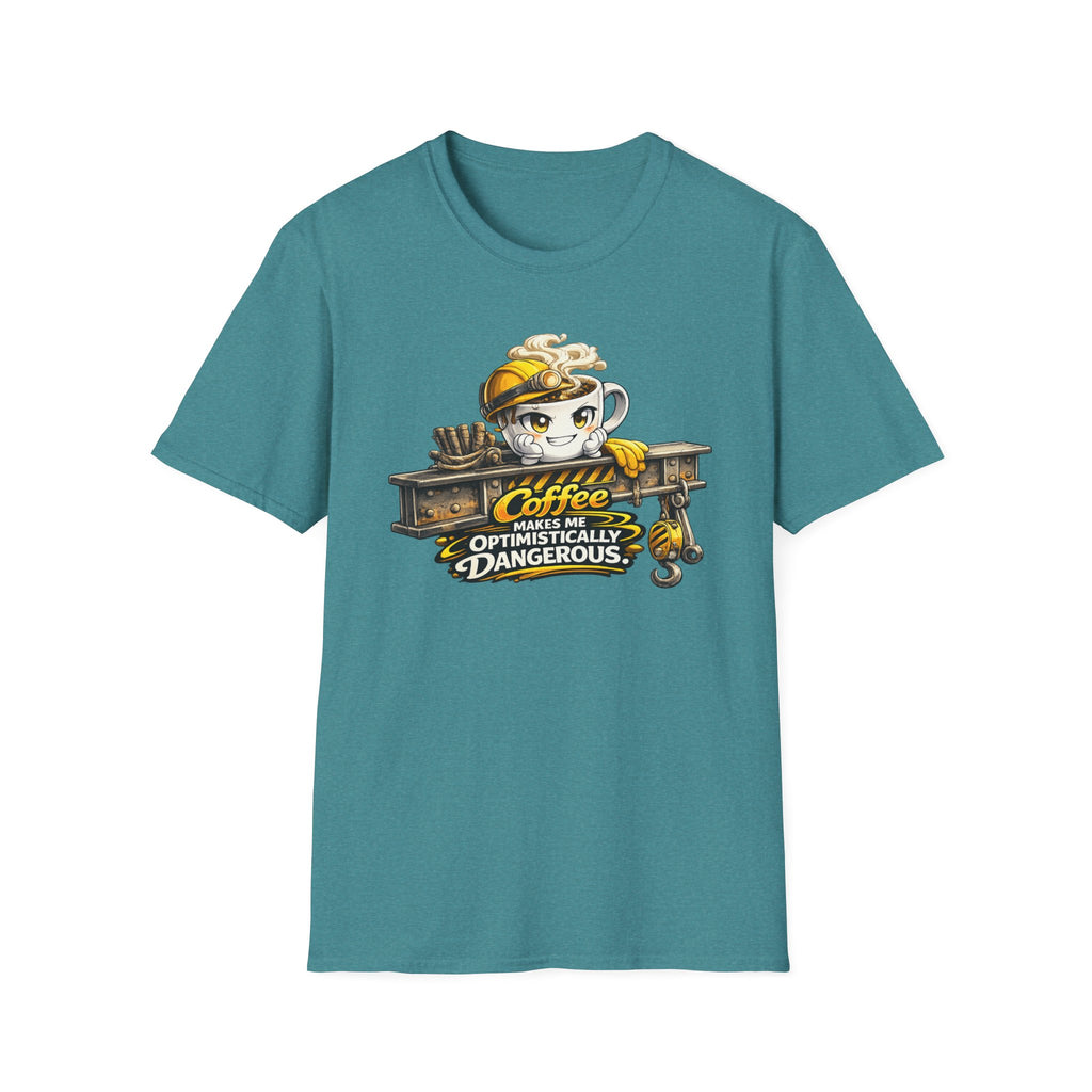 Coffee Makes Me Optimistically Dangerous T-Shirt