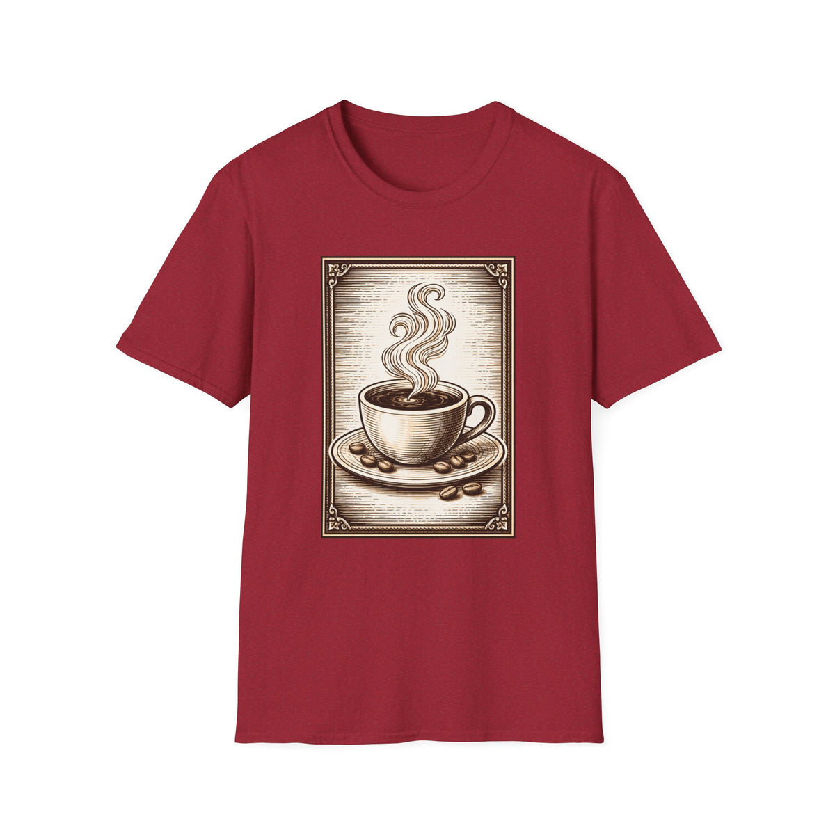 Coffee Woodcut T-Shirt