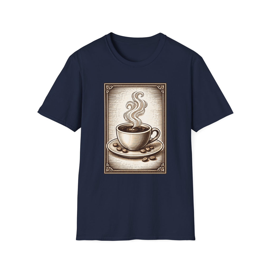 Coffee Woodcut T-Shirt