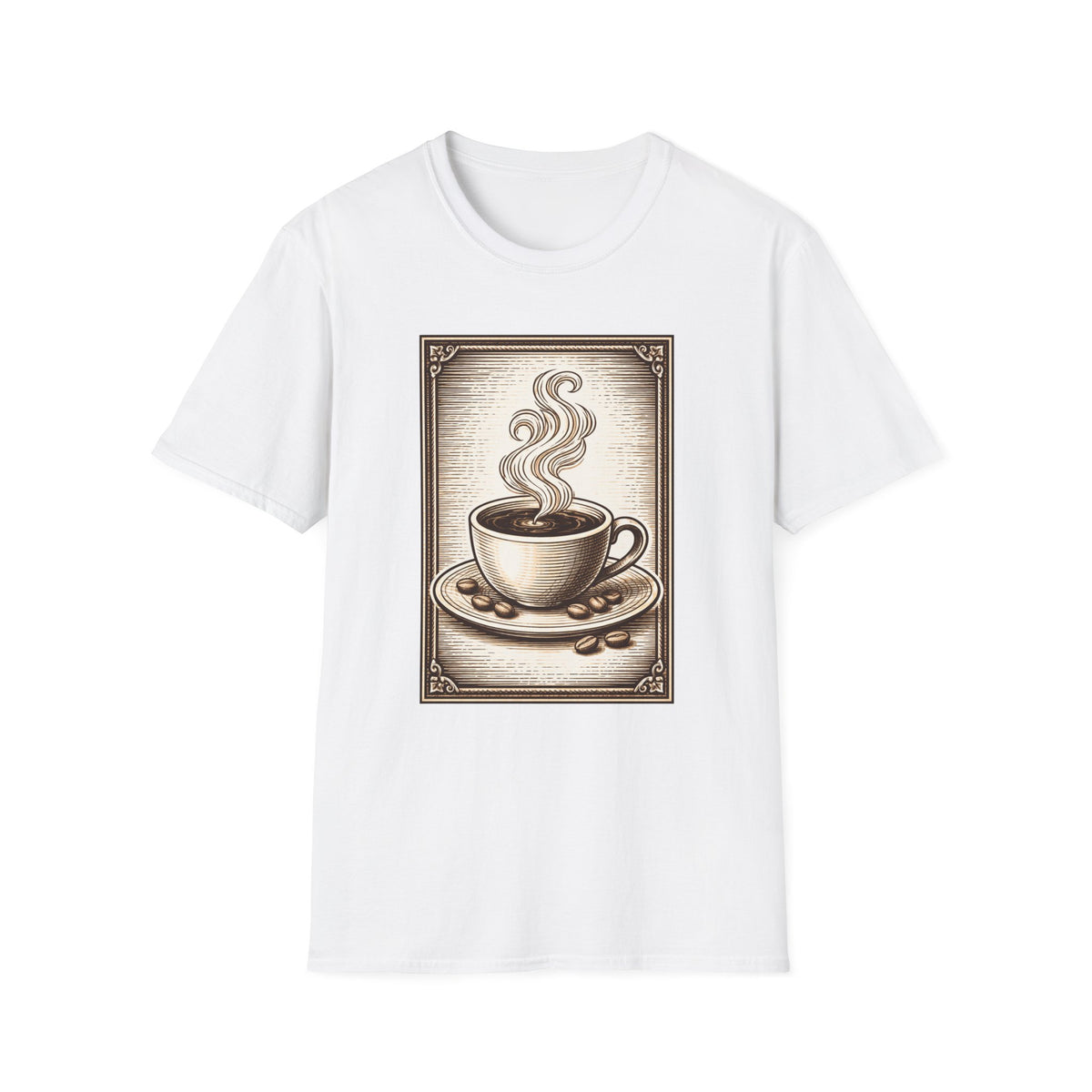 Coffee Woodcut T-Shirt