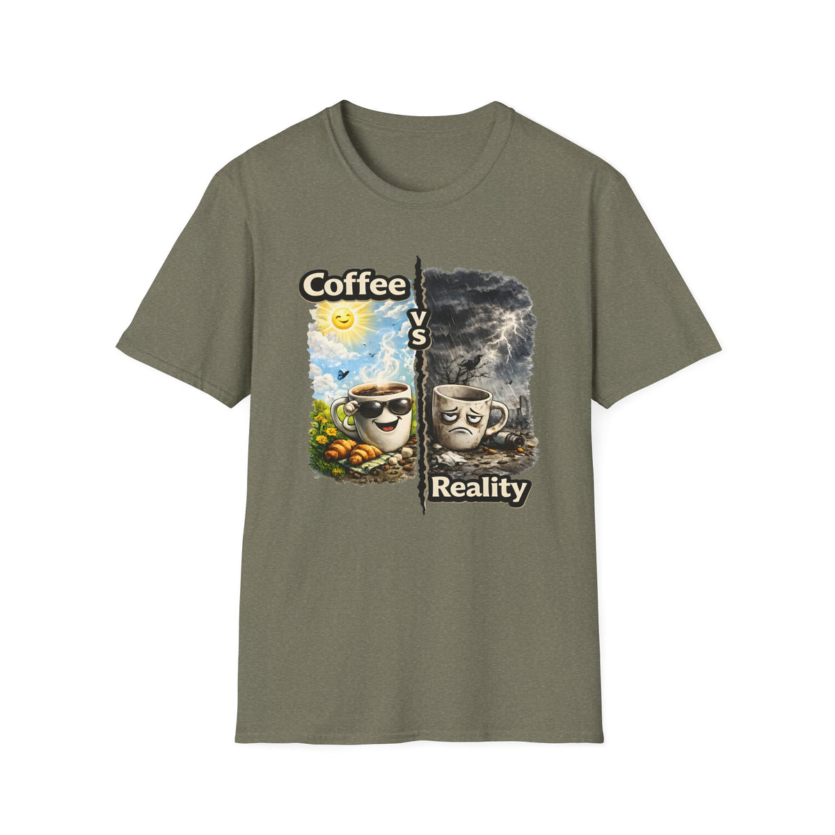 Coffee vs Reality T-Shirt