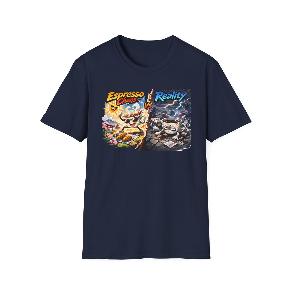 Espresso Chaos vs Reality T-Shirt