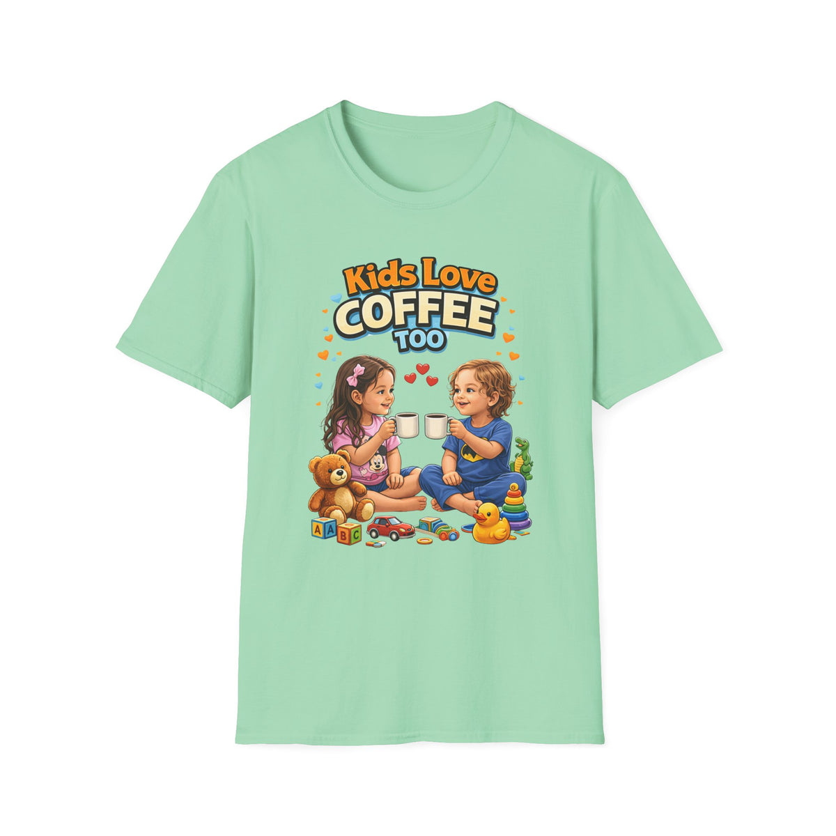 Kids Love Coffee Too T-Shirt