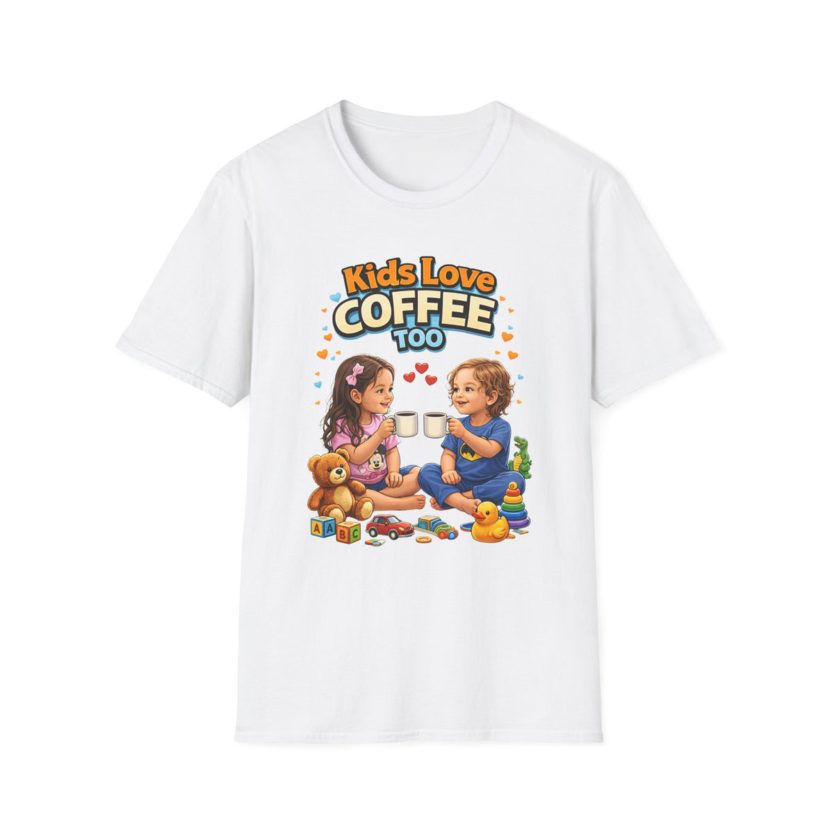 Kids Love Coffee Too T-Shirt