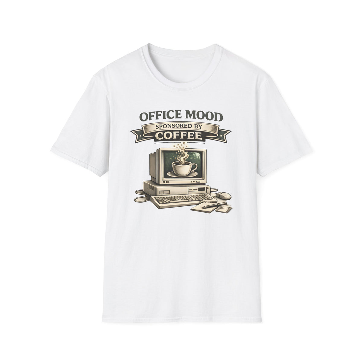 Office Mood Sponsored by Coffee T-Shirt