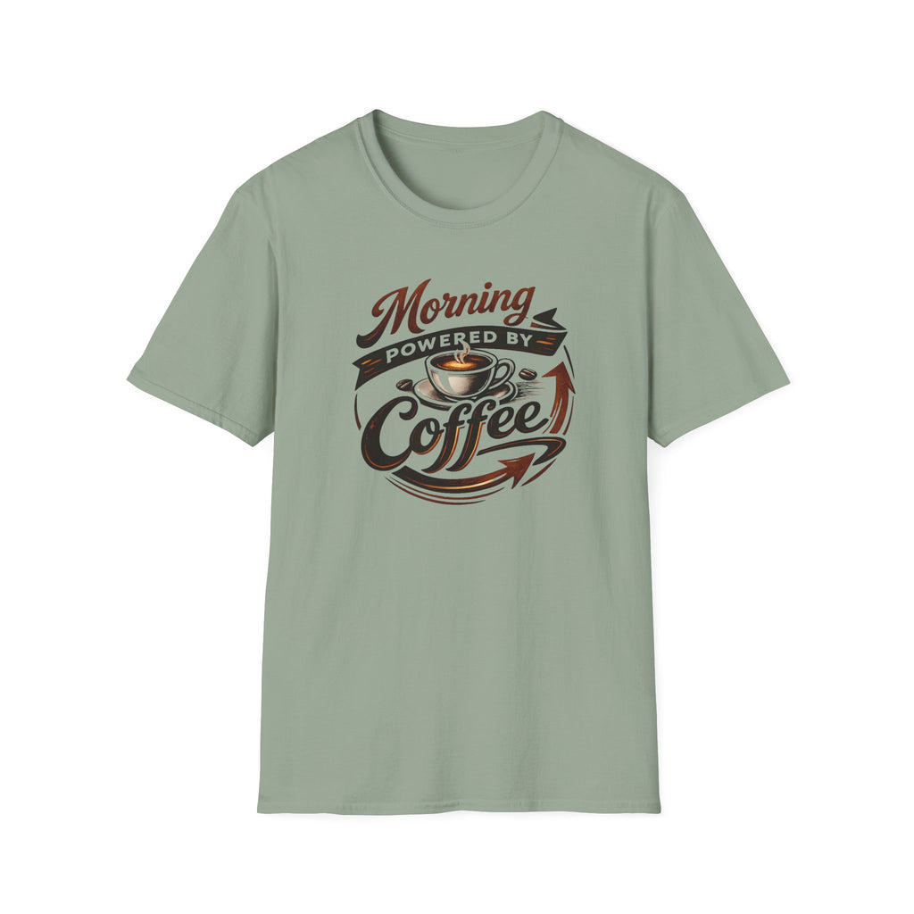 Morning Powered by Coffee T-Shirt