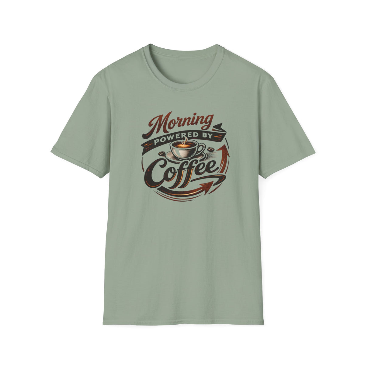 Morning Powered by Coffee T-Shirt