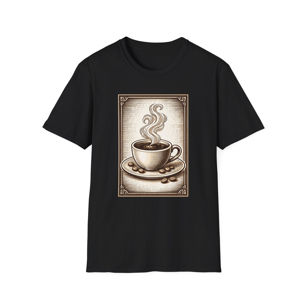 Coffee Woodcut T-Shirt