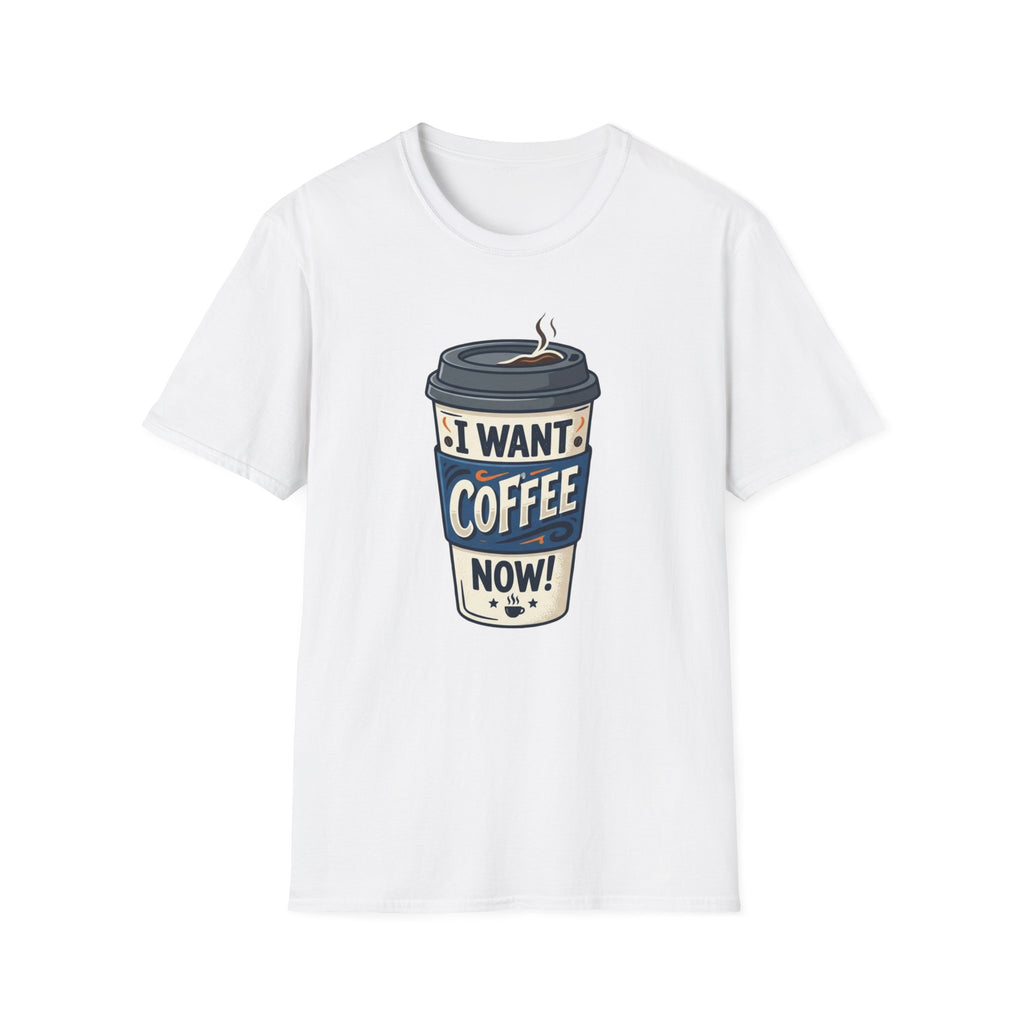 White Coffee Cup T-Shirt
