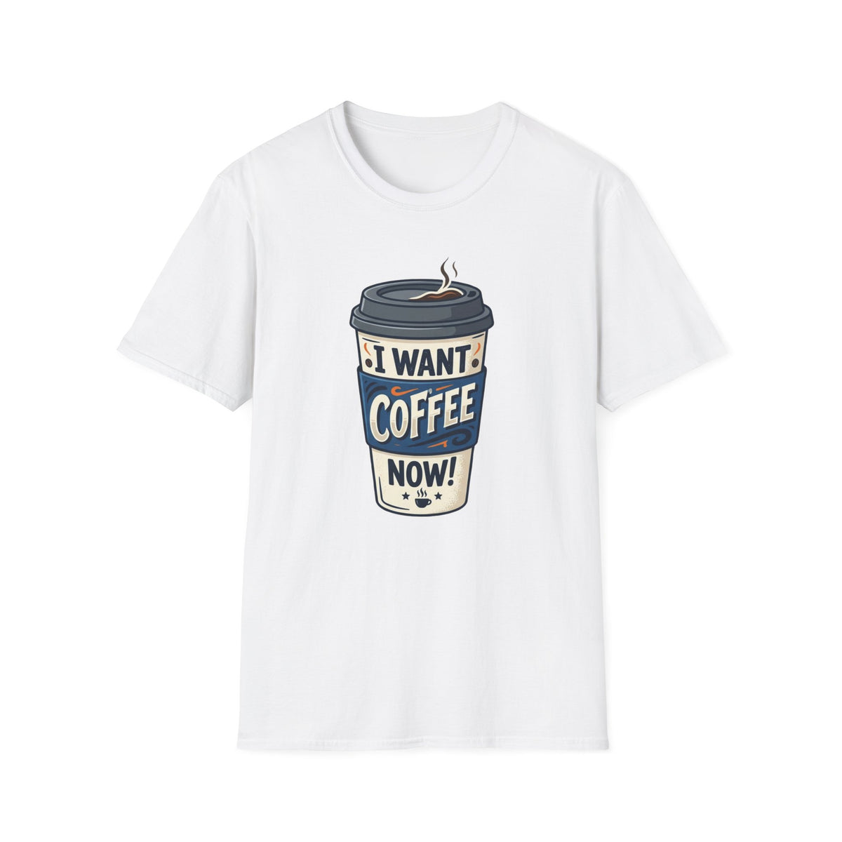 White Coffee Cup T-Shirt