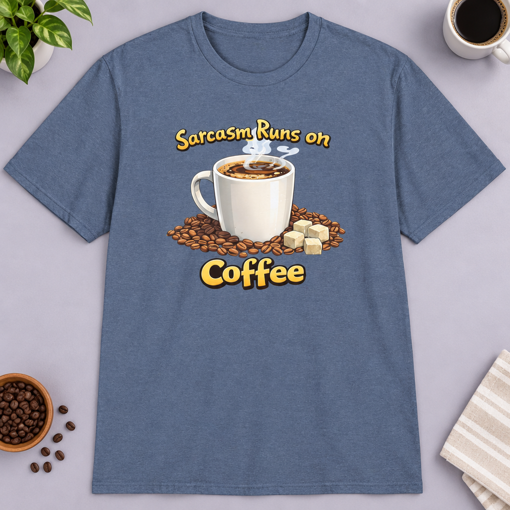 Sarcasm Runs on Coffee T-Shirt