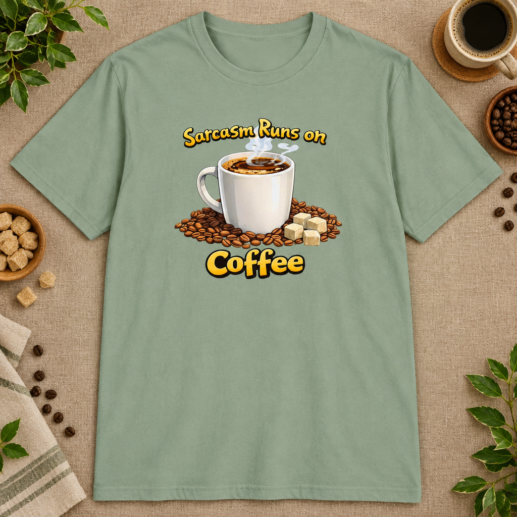 Sarcasm Runs on Coffee T-Shirt