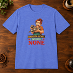 Barista Level T-Shirt Heather Royal mockup