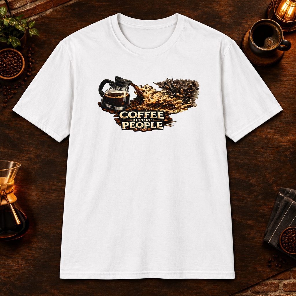 Coffee Before People - White