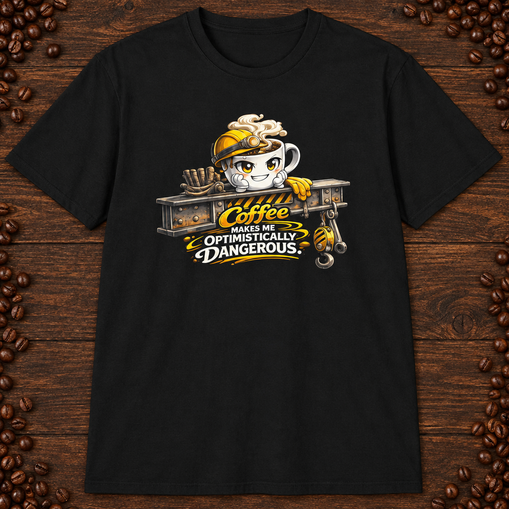 Coffee Makes Me Optimistically Dangerous - Black