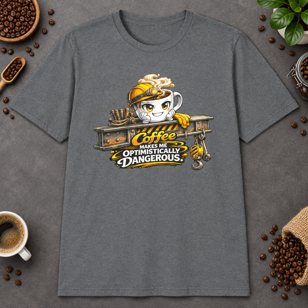 Coffee Makes Me Optimistically Dangerous - Graphite Heather