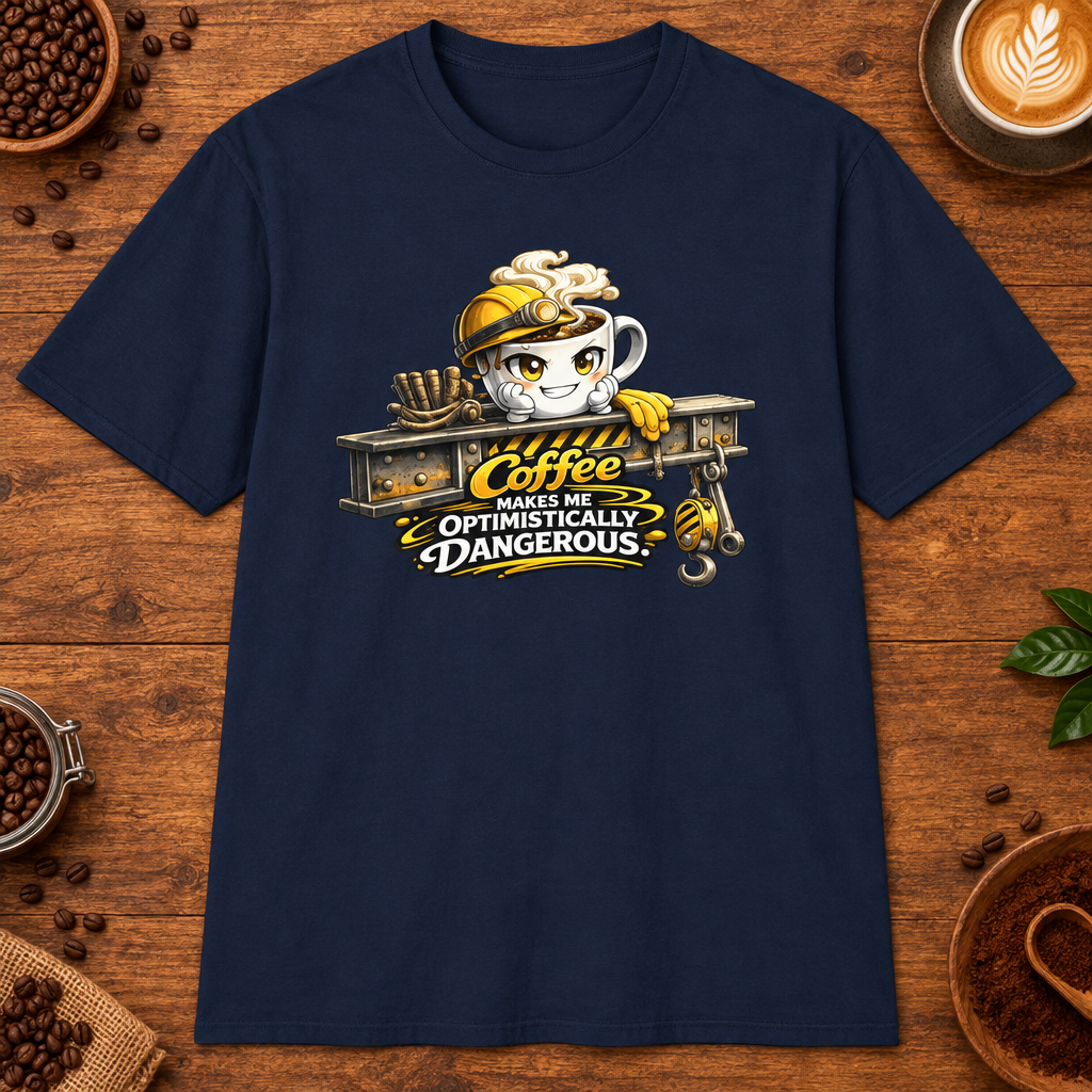 Coffee Makes Me Optimistically Dangerous - Navy