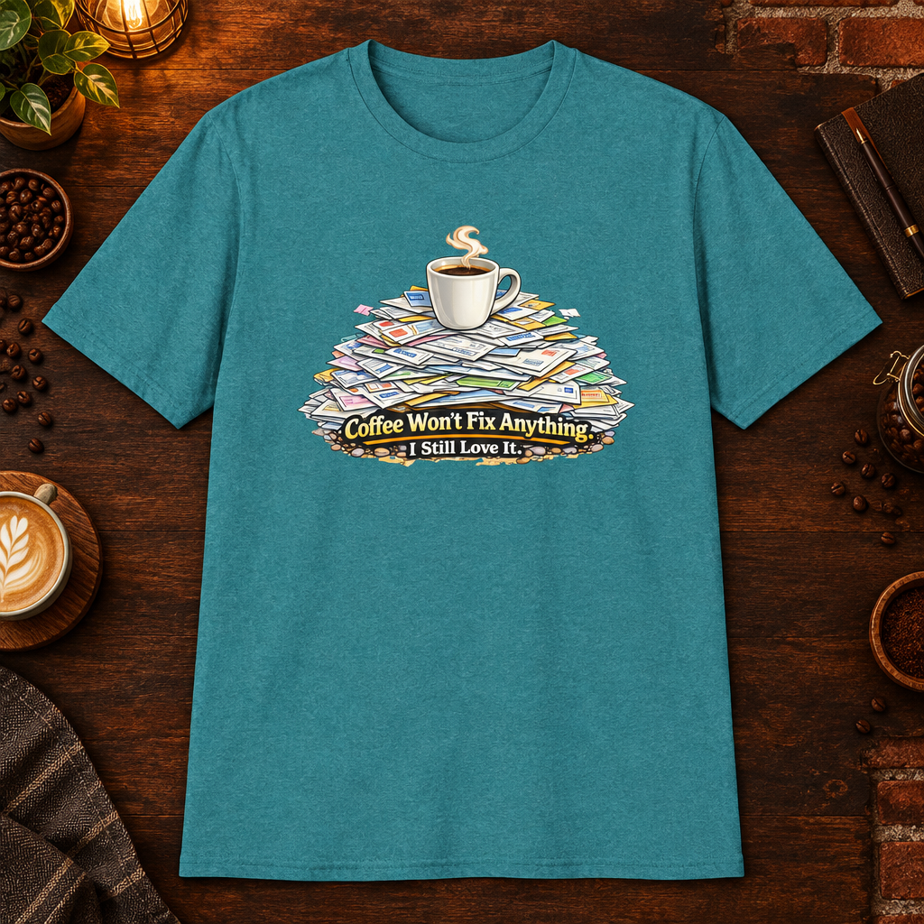 Coffee Won't Fix Anything - Heather Galapagos Blue