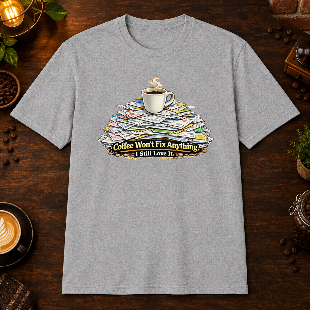 Coffee Won't Fix Anything - Sport Grey