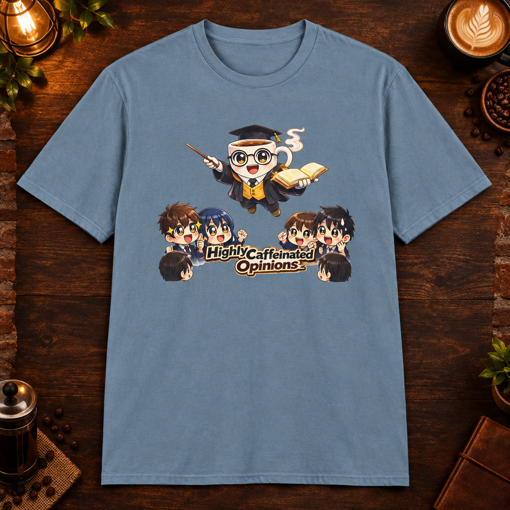 Highly Caffeinated Opinions - Stone Blue