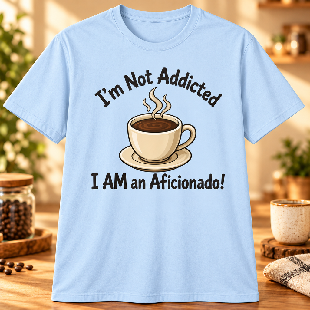 I'm Not Addicted T-Shirt in Light Blue