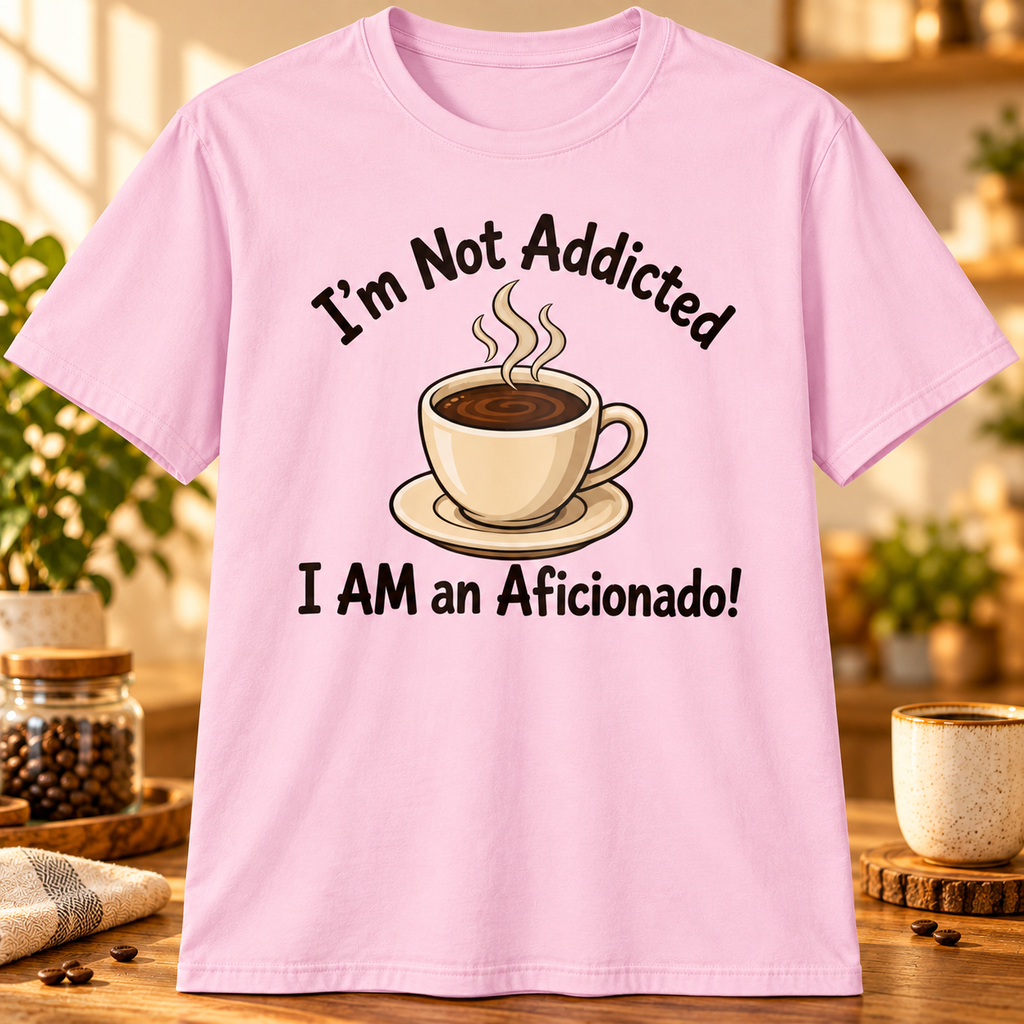 I'm Not Addicted T-Shirt in Light Pink