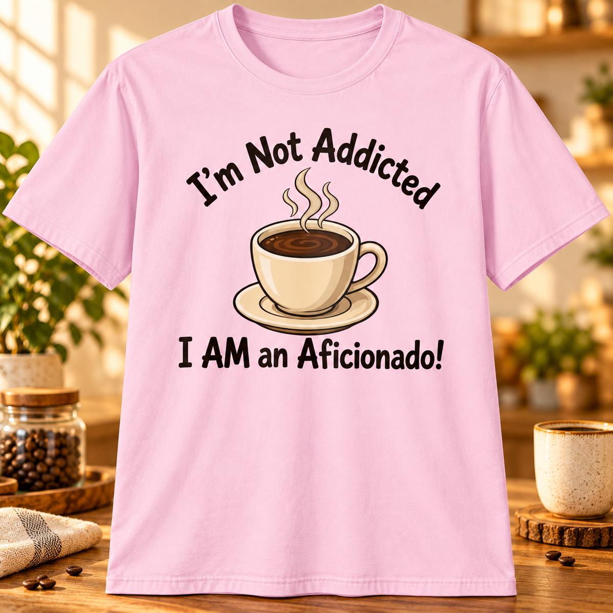I'm Not Addicted T-Shirt in Light Pink