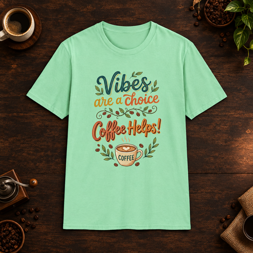 Vibes are a Choice Mint Green coffee-bar mockup
