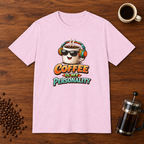 Coffee is My Personality 2 T-Shirt Light Pink coffee-bar flat lay