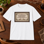 Daily Prayer T-Shirt White close-fill short-sleeve coffee-bar flat lay