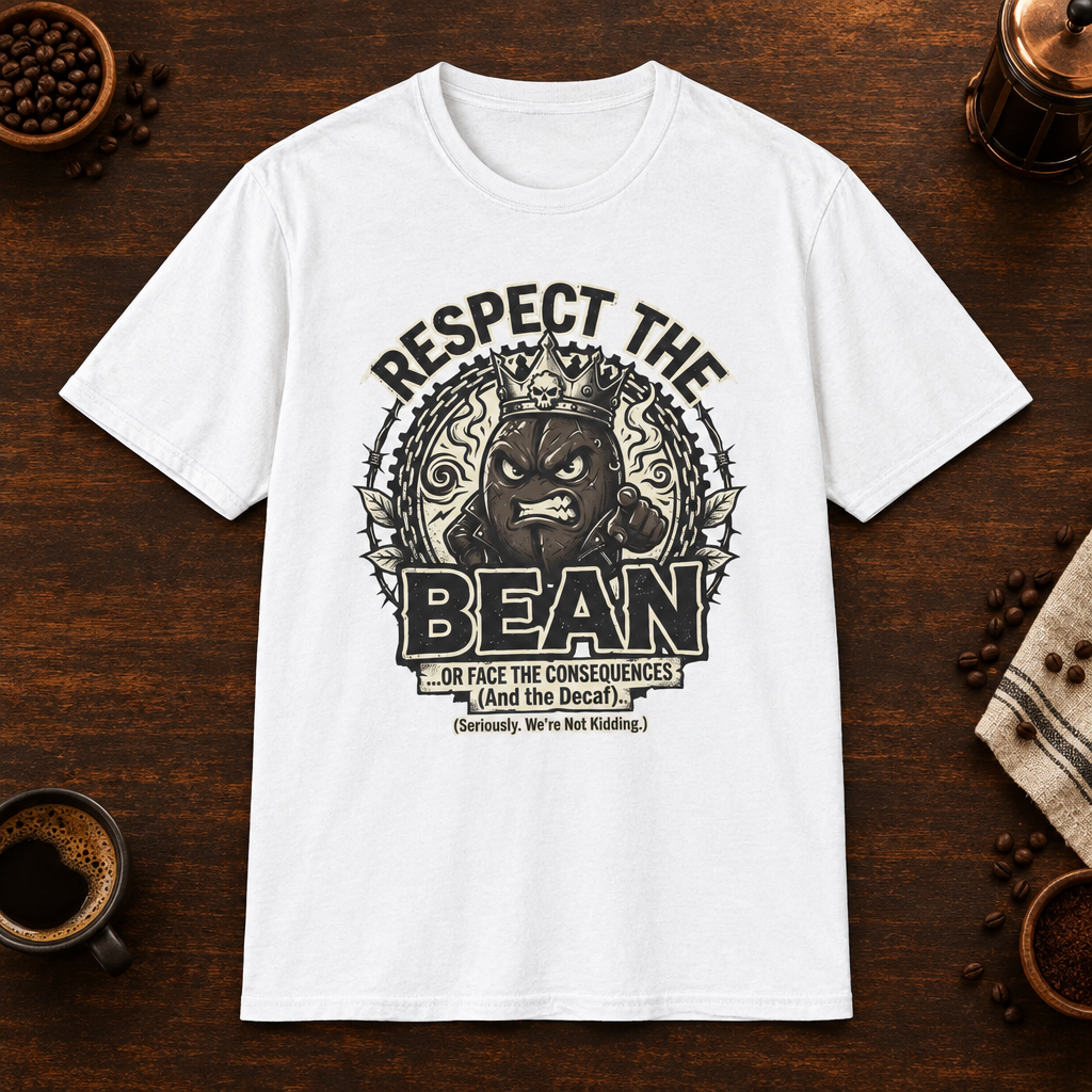 Respect the Bean White coffee-bar mockup
