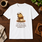 I Like My Coffee T-Shirt White short-sleeve coffee-bar flat lay