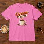 Caffeine Enthusiast - Cup T-Shirt Azalea coffee bar mockup