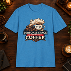 Personal Space T-Shirt in White, zoomed lifestyle mockup