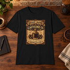 Daily Dose T-Shirt Black close-fill short-sleeve dark-ish coffee-bar flat lay