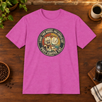 Two Mood Cats T-Shirt Heather Berry Sport Grey-matched framing