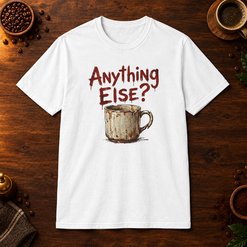Anything Else? White coffee-bar flat-lay mockup