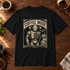 Coffee Mode T-Shirt Black coffee-bar flat lay