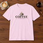 Coffee is the Plan T-Shirt Light Pink coffee bar mockup