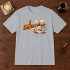 I Object T-Shirt Sport Grey coffee bar mockup