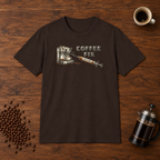 Coffee Fix T-Shirt Dark Chocolate coffee-bar flat lay