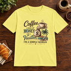 Simple Woman T-Shirt Cornsilk short-sleeve coffee-bar flat lay