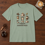 Coffee is My Starter Pack T-Shirt Sage coffee bar mockup