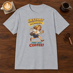 Instant Woman T-Shirt Sport Grey coffee bar mockup