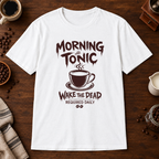 Morning Tonic T-Shirt White coffee-bar flat lay