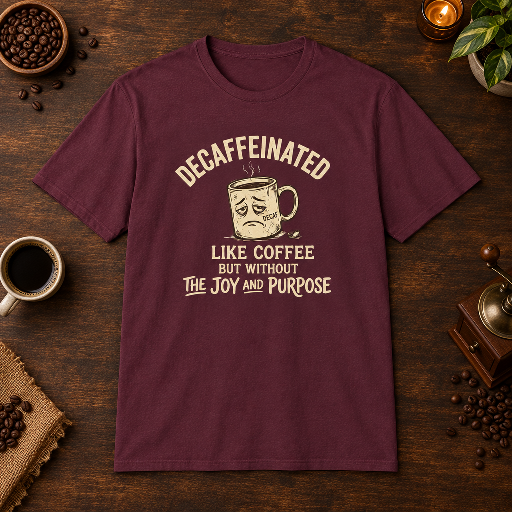 Decaffeinated Maroon coffee-bar mockup
