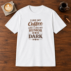 I Like My Coffee T-Shirt White coffee bar mockup